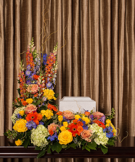bold beauty tribute for urn