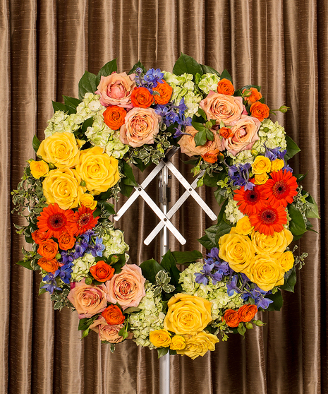 bold beauty sympathy wreath
