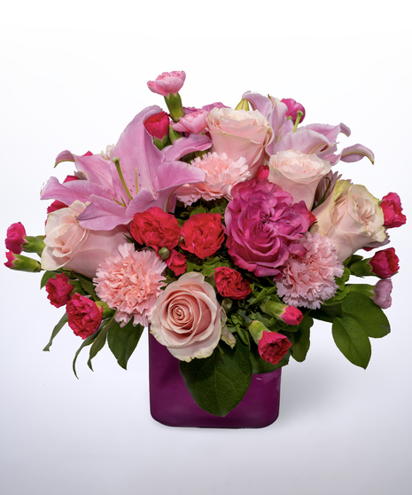 pink flower arrangement
