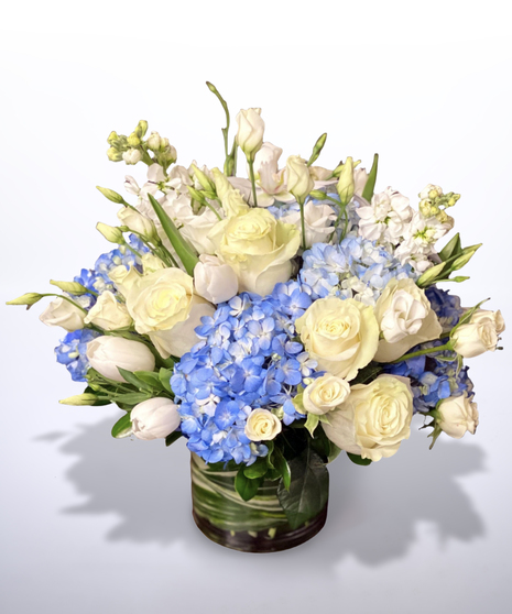 colorful flower arrangement in vivid tones