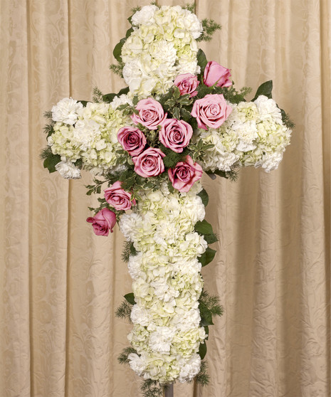 pink rose cross