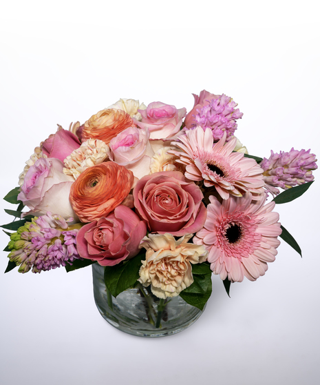 pink flowers featuring roses