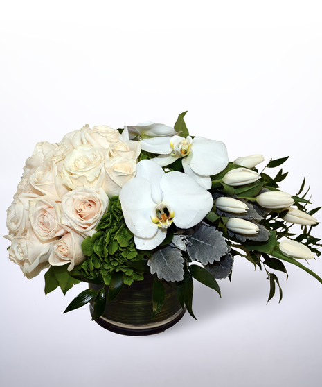 white floral arrangement