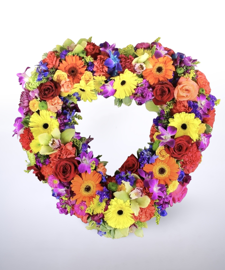 vibrant sympathy flowers