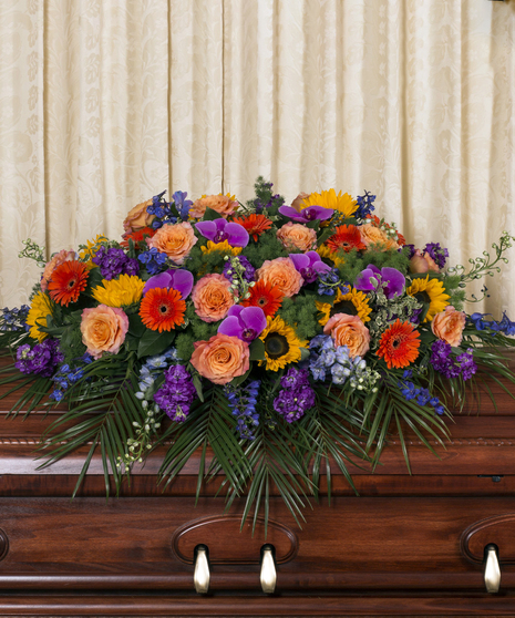 vivid beauty casket cover