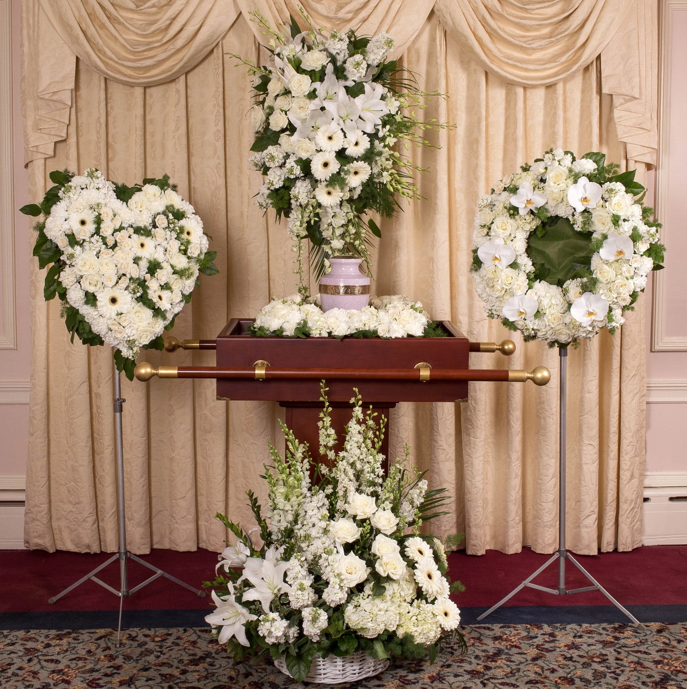 For Cremation Services - Elegant White Designs